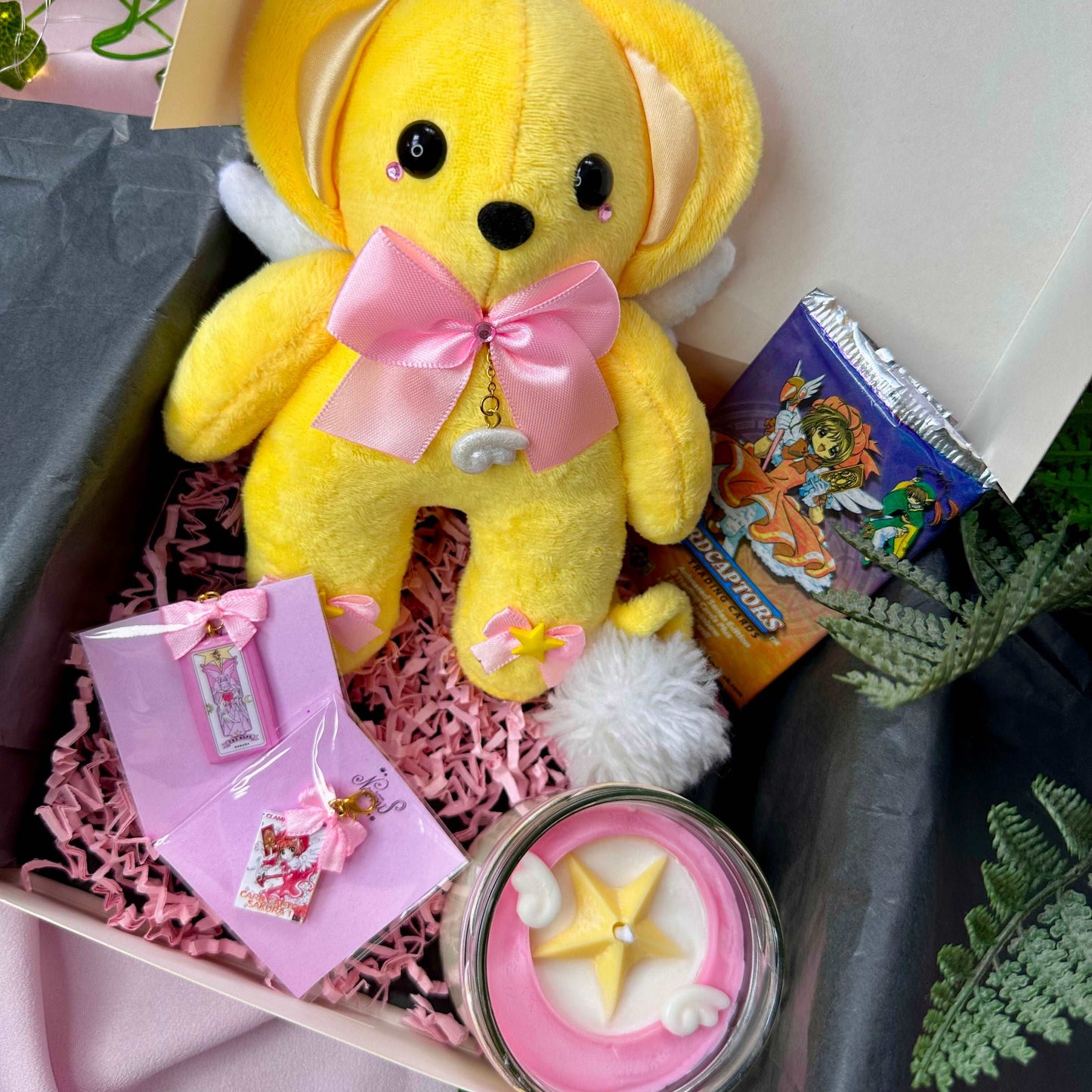 Box cadeau pour otaku Sakura Cardcaptor avec peluche, bougie, porte-clés et booster de cartes