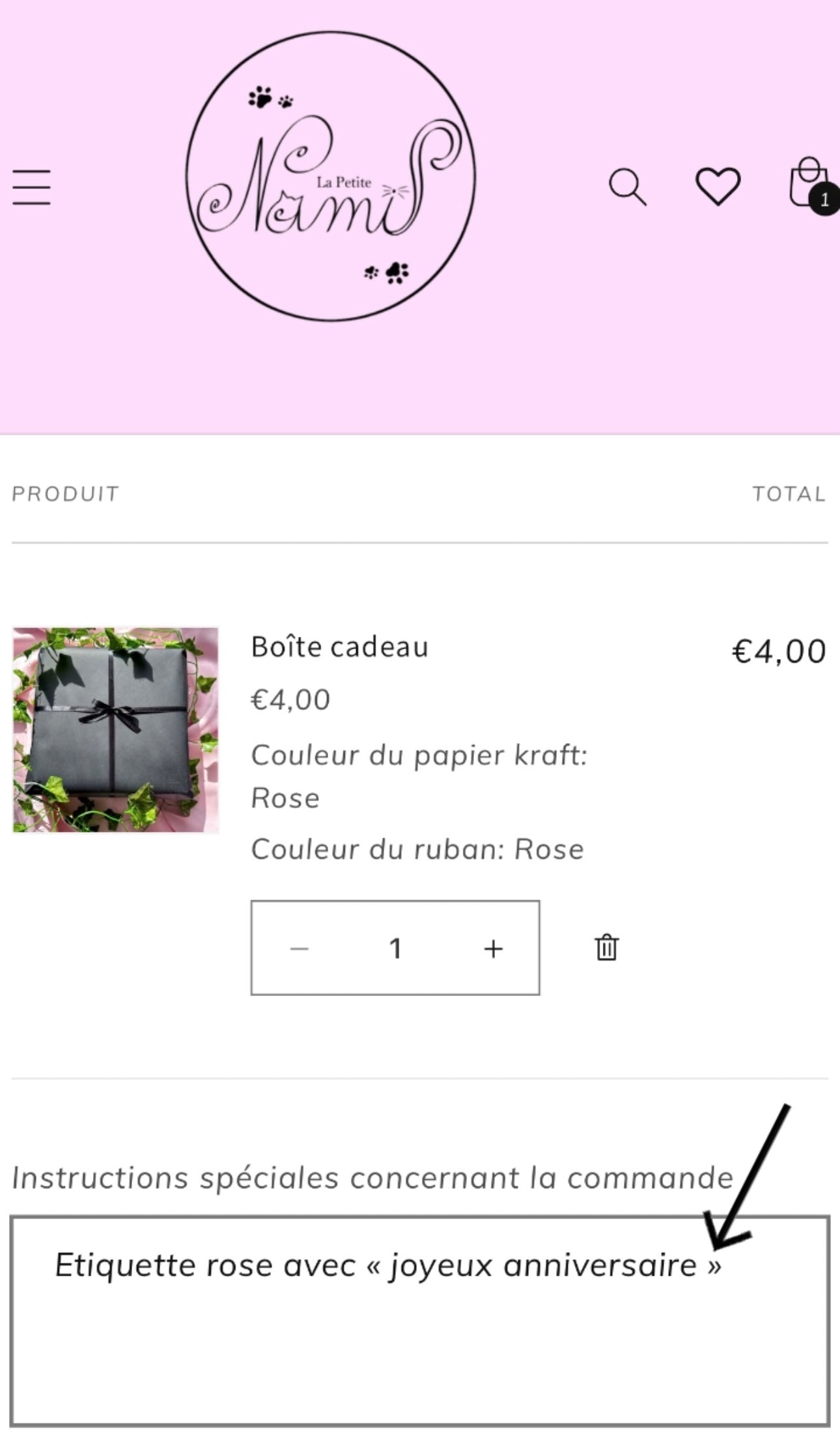 Boîte cadeau
